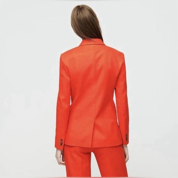 J.CREW Parke Blazer in Linen Brilliant Sunset H9710 Size 14 NWT Retails: $178 - Picture 3 of 16